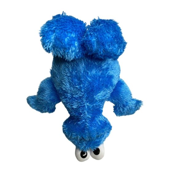 Hasbro Sesame Street Cookie Monster Plush Stuffed Animal Blue 9" Small Travel Sz - Picture 5 of 8